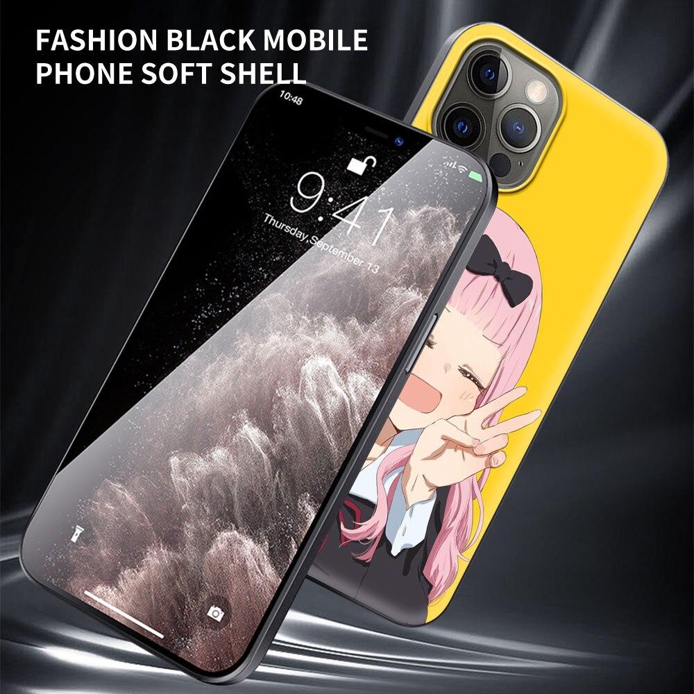 Аниме Love Is War Chika Fujiwara для iPhone 13 14 11 12 Pro Max чехол 7 8 Plus SE X XR XS Max Роскошные силиконовые чехлы для телефонов