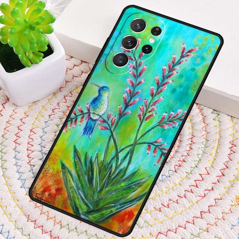 Милые птицы колибри мягкий силиконовый чехол для телефона для Samsung Galaxy note 10 pro S26 S25 S24 S23 S22 S21 Plus Ultra Capa Cover