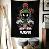 Marvin the Martian Wall Tapestry Aesthetic Wall Hanging Printed Fabric Blanket Decorative Tapestries for Bedroom Living Room Home Decor