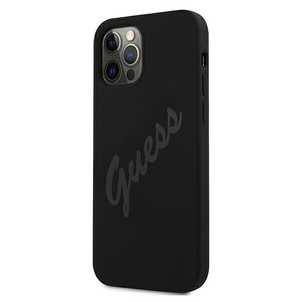 Guess Guhcp12Llsvsbk Iphone 12 Pro Max 6,7 Czarny/Black Hardcase Script Vintage