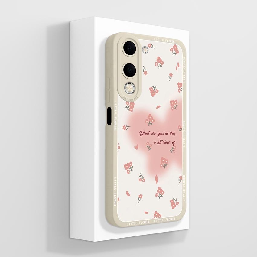 Для Vivo Y04 Y03 Y02 Y11 Y15 Y20 Чехол для телефона Милый мультяшный узор для девочек Гладкий жидкий силикон Противоударная защита Задние крышки Чехол для корпуса Vivo