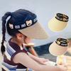Children Sun Hats Summer Straw Empty Top Hat Baby Girl Hat Fashion Panama Cap For Kids Beach Sun Cap Summer