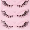 5 пар кошачьих ресниц с натуральным 3D-эффектом, простые в использовании, очаровательные, густые, вьющиеся, имитирующие макияж, накладные ресницы