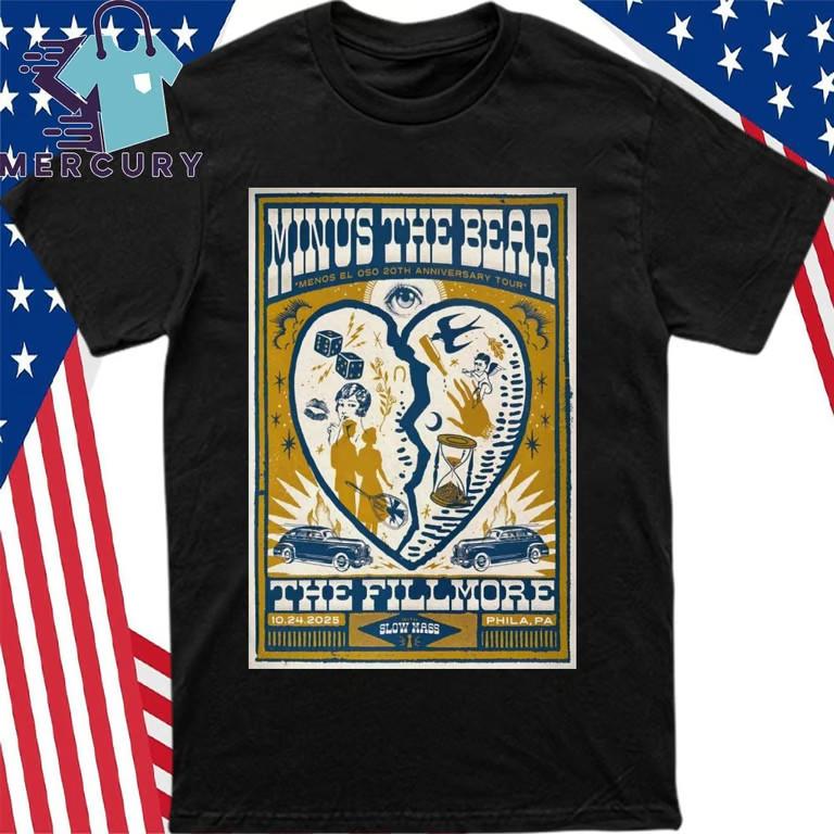 Minus The Bear Philadelphia PA October 24 2025 Poster Shirt Unisex T-Shirt