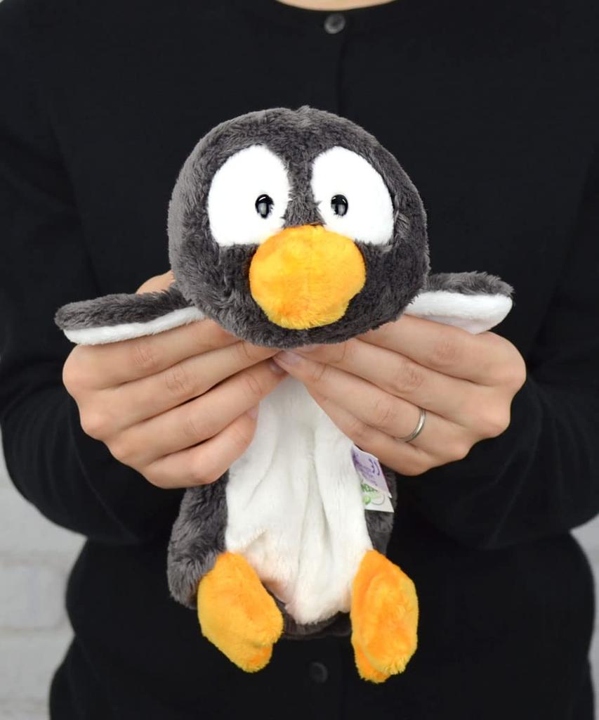 NICI Фигурный кошелек Пушистый кошелек Кошелек Пенал Стильная мягкая игрушка Подарок Пингвин Носи Черный Ш16 x Г27 x В8см 48346