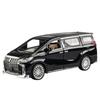 1/24 Scale TOYOTA Alphard Luxury MPV Alloy Metal Diecast Car Model Sound and Light Toy Home Decoration Simulation Vehicle Toys for Kid