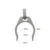 Durable Sports Bottle Hook Grey Camping Hiking Buckle New Titanium Alloy Buckle  Home Decorative