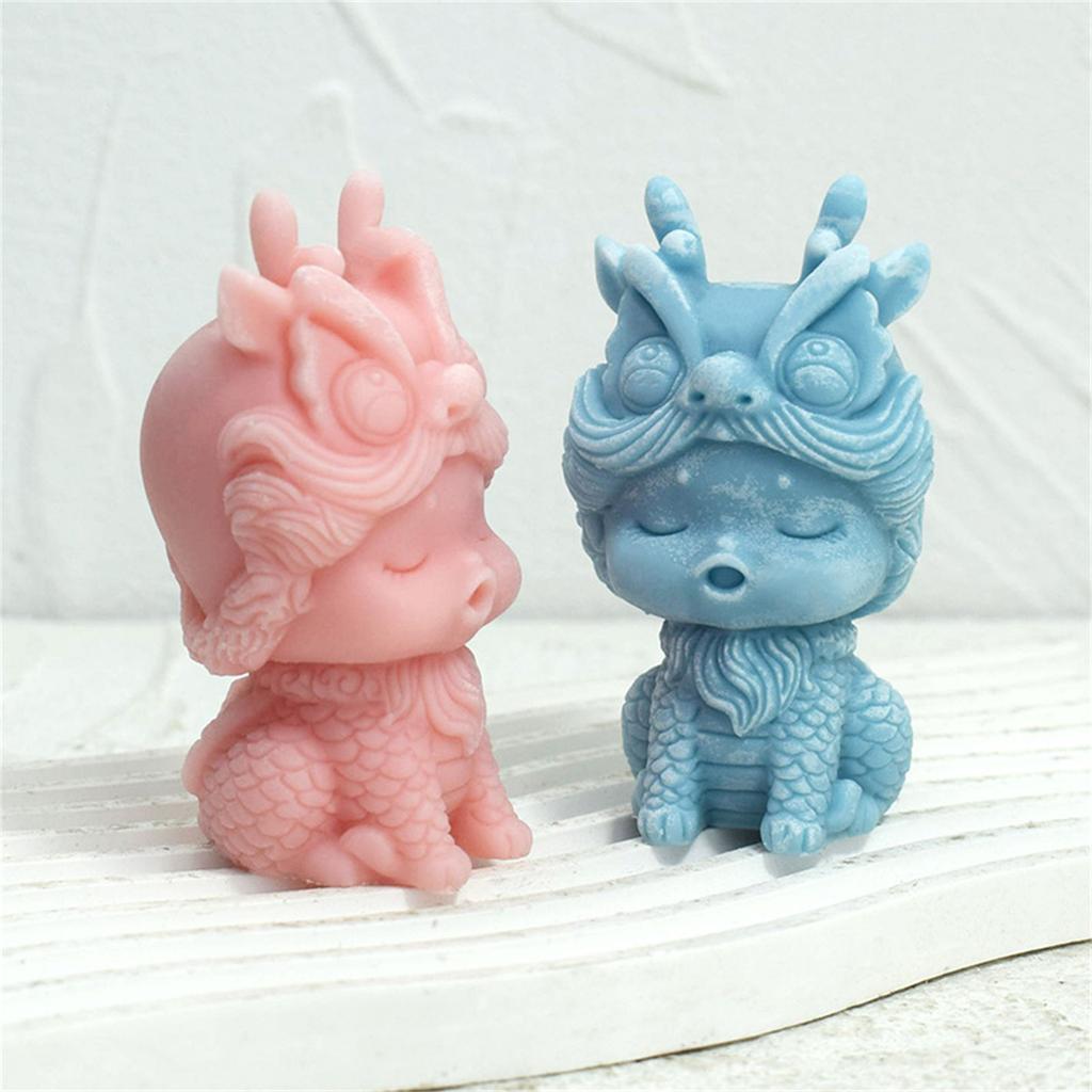 Dragon Silicone Mold Lovely Animal Candle Mould Handmade Scented Candle Making Mold Soap Mould DIY Candy Decorations