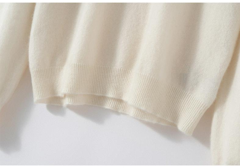Women's 100% Pure Cashmere High Neck Long Sleeve Sweater - Autumn/Winter Collection