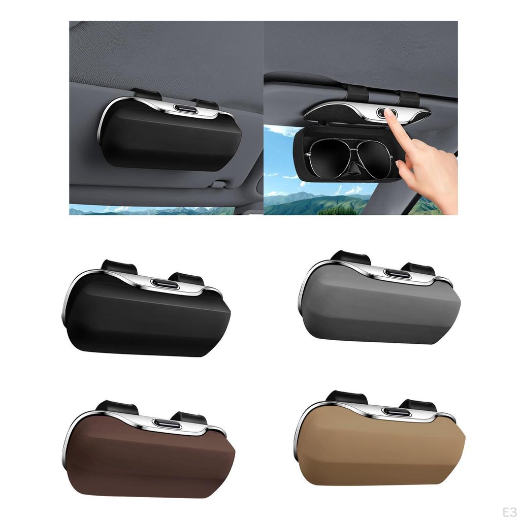 Держатель солнцезащитных очков для автомобильного козырька, футляр для автомобильных очков, органайзер для хранения очков, экономящий место