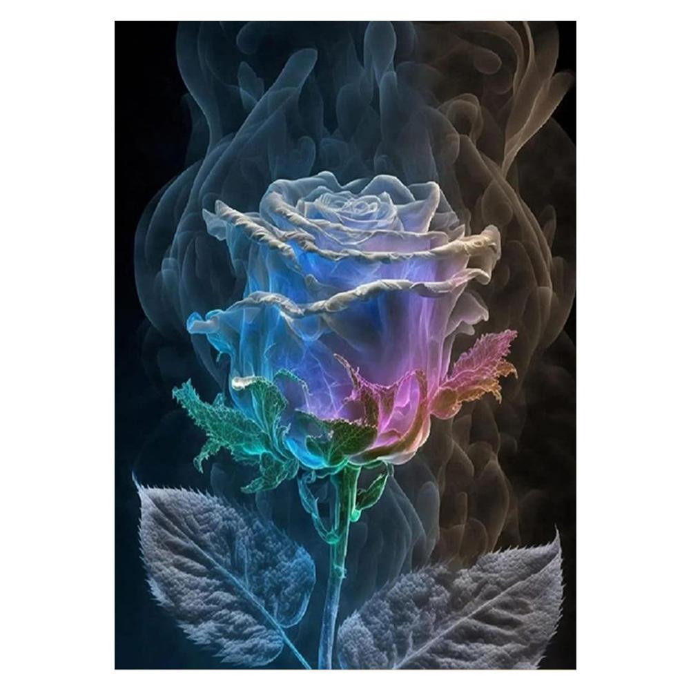 30x40cm Rose Flower Diamond Painting Full Round Square Diamond Living Room Bedroom Decorative Artwork DIY Kit