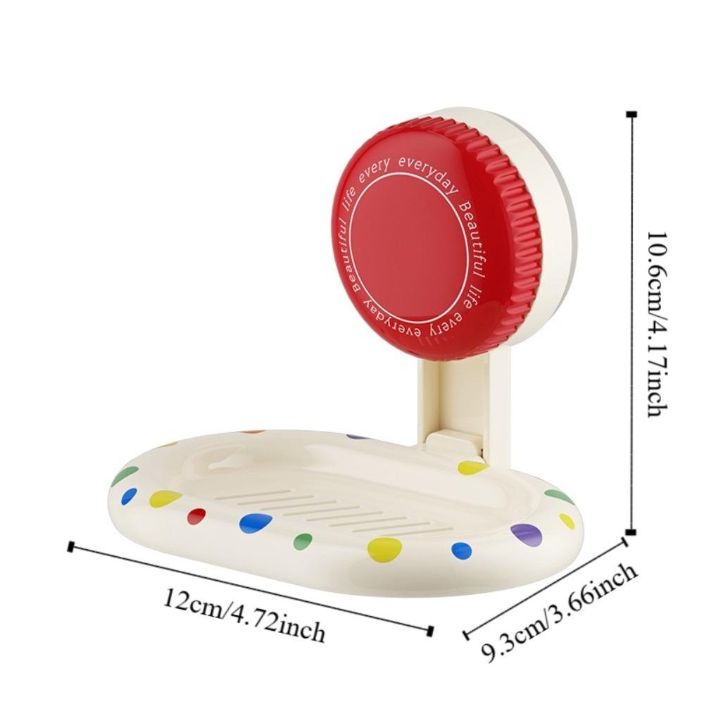 2 шт./компл. Настенная вращающаяся установка Мыльница Пластиковая без пробивания Отвод воды Мыльница Противоскользящая Съемная