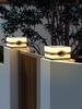Solar Column Head Lamp Outdoor Pillar Light Waterproof Outdoor Villa Courtyard Landscape Square Gate Fence Pillar Lamp Lighting