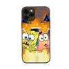 PB4 SpongeBob Patrick Black Sofe Case for iPhone 16 15 Plus 14 13 Pro 8 SE XR XS Max P30 Nova 5T Y5P Y6 Y7 Y8P Y9 Realme C30 C33 C31 VIVO Y36 V27
