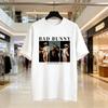 Bad Bunny Графические футболки Super Bowl С коротким рукавом Хлопковая футболка 2026 Мужская Женская Хлопок Новая Футболка Женская С принтом Уличная одежда