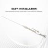 Engine Oil Dipstick, Driver Side Metal Dipstick Tube Fit for SBC Chevy 283 305 307 327 350 383 400 1955-1979 Silver