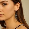Zinc Zinc Alloy Skeleton Earrings Hip Hop Imitation Human Bone Earrings Creative Halloween Earrings  Party