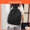Solid Fashion Color Large Capacity Backpack Surface Inner Pocket Travel School