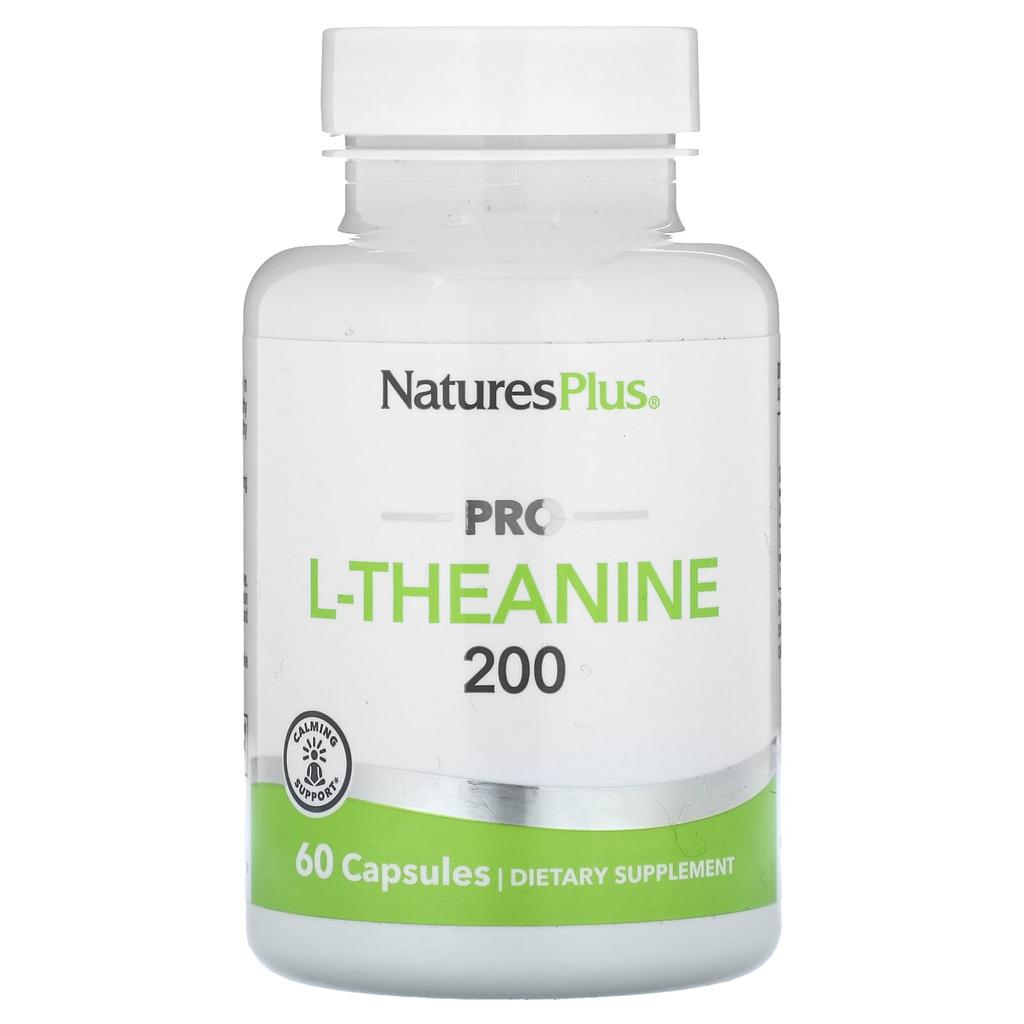 NaturesPlus Pro L-Theanine 200, 200 Mg, 60 Capsules