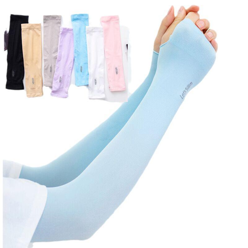 Летние перчатки с защитой от ультрафиолета: Рукава Cool Ice Silk для вождения на открытом воздухе, защита для рук унисекс