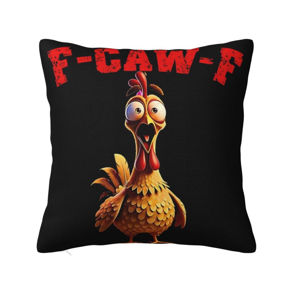 Decorative Pillow Cover Funny F-Caw-F Chicken Fcawf Merch Bed Throw Pillow Case Cover Drop Shipping Multiple Sizes