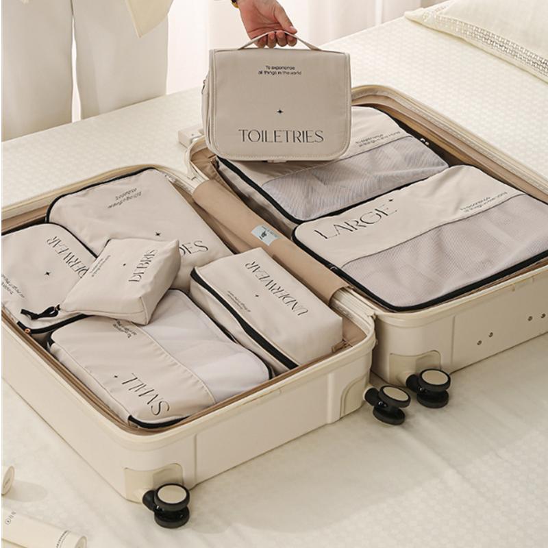 Дорожные сумки для хранения вещей, набор для упаковки чемоданов, кейсы для хранения вещей, переносной органайзер для багажа, складной органайзер для одежды и обуви