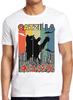 Catzilla Cat Kitten Lover Warm Kitty King Pawster Sunset Gift Tee T Shirt M463