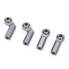 4Pcs RC Car Ball Joint for 110 Model Car M4 Metal CW Positive Thread 7.0 Tool 2 Curved 2 Straight