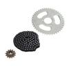 T8F 13T Front Sprocket T8F Drive Chain 116 Links T8F 44T 3 Hole Rear Chain Sprocket Kit for ATV