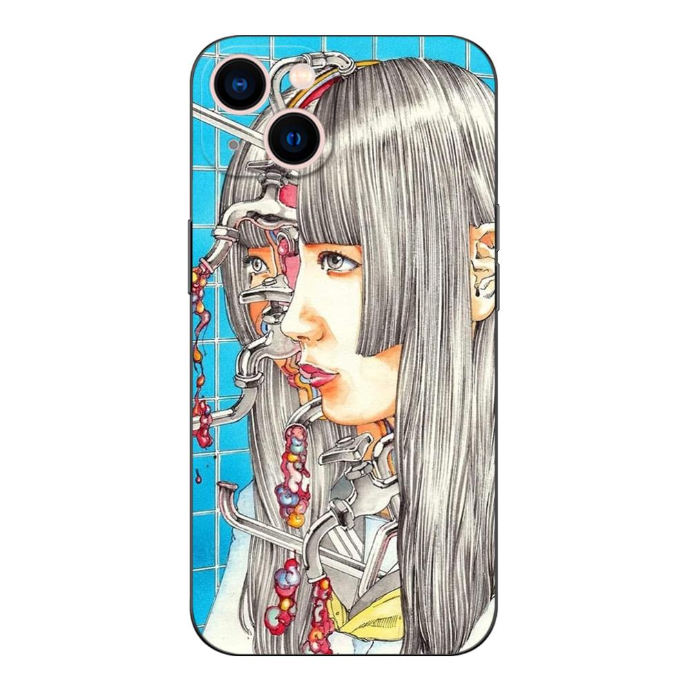 Black Tpu Case For Motorola Moto G52 G42 G60 4G G60S G71 G9 Play Plus Power One 5G Ace shintaro kago horror cartoon