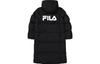 Men's Jacket FILA Down Jackets Unisex Black Hooded Moderate Quilted Down Jacket