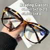 Унисекс Очки для пресбиопии с большой оправой и защитой от синего света, Модные очки для чтения «кошачий глаз» с пружинными дужками, Трендовые декоративные очки