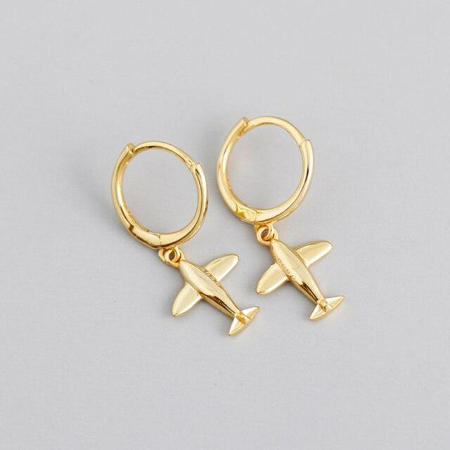 100% 925 пробы серебро маленькие круглые золотые молнии циркониевые серьги-кольца клипсы для женщин Pendientes геометрические