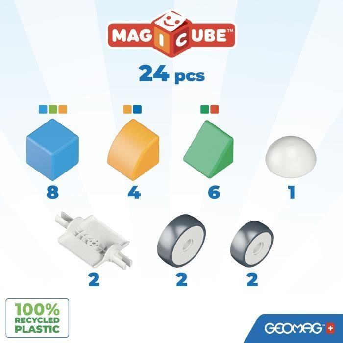 Blocs magnétiques - GEOMAG - Mon petit monde en formes - 25 pieces - Éducatif - Plastique recyclé - Des 12 mois