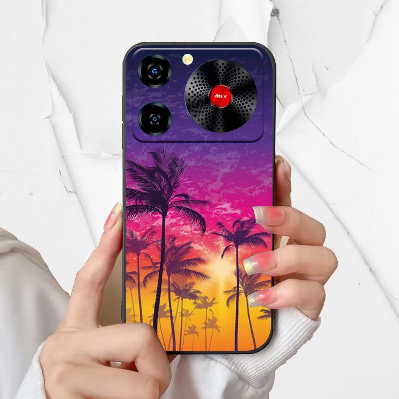 Cartoon Astronaut Phone Case For ZTE Nubia Music Cover Soft TPU Protective Shell For Nubia Music Cases Z2353 Black Silicone Capa