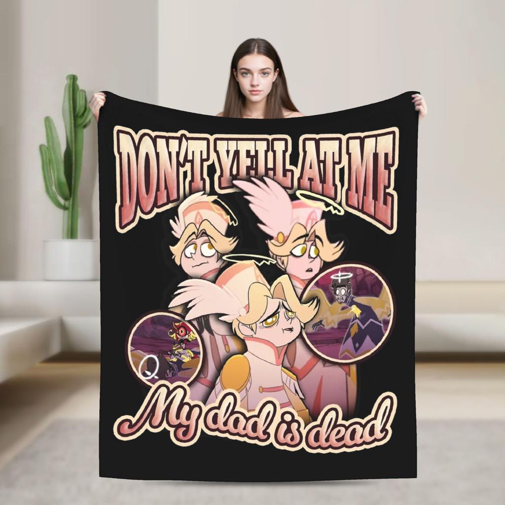 Adam Hazbins Hotels Anime Blankets Velvet Summer Portable Ultra-Soft Throw Blankets for Home Travel Bedspreads