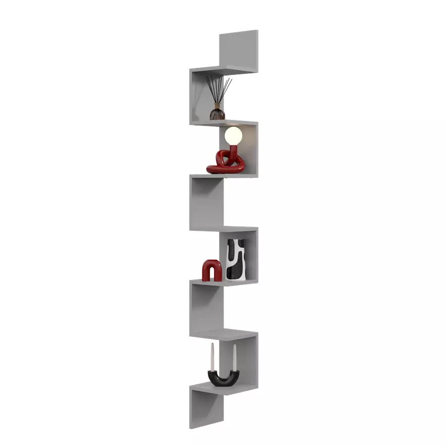 Modern Maxi Hanging Corner Shelf - 202cm white