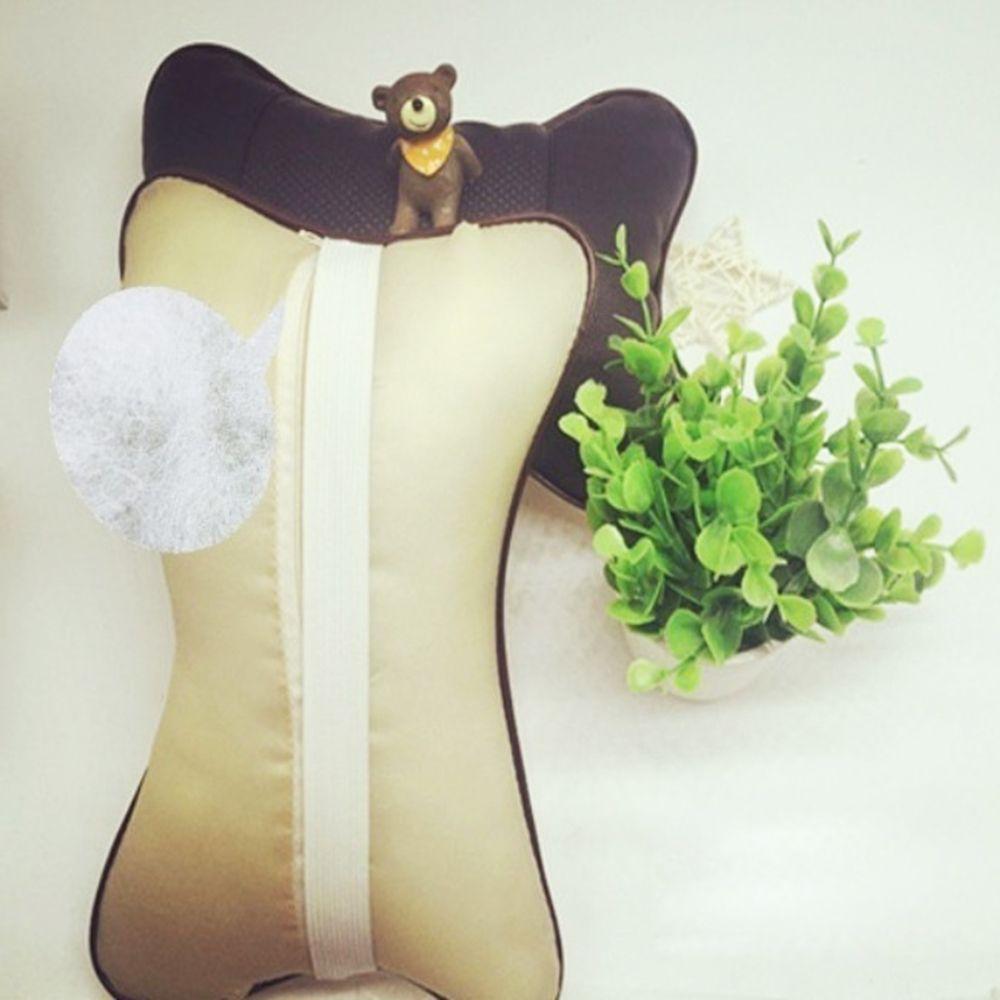 Удобная безопасная подушка для шеи из костяной кожи, подголовник для автомобильного сиденья, подушка для безопасности