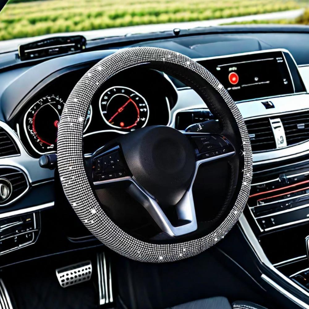 Кожаный протектор рулевого колеса автомобиля износостойкий чехол на рулевое колесо автомобиля