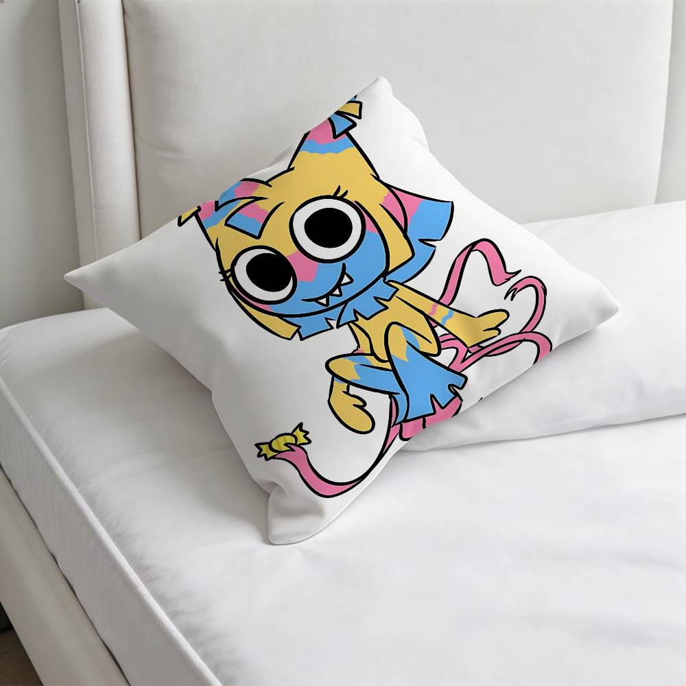 Cute YYatta Anime Square Pillow Case Soft Decorative Throw Pillow Cover for Home Sofa Bed
