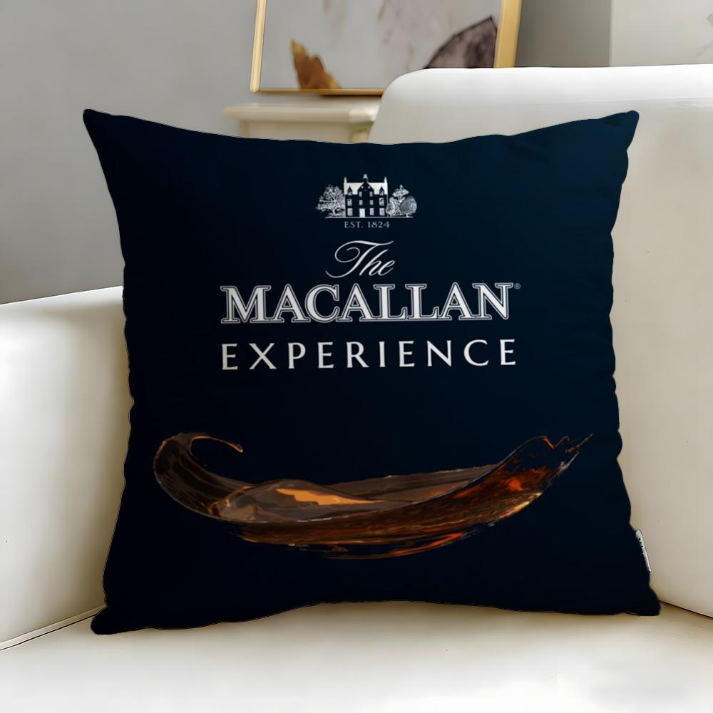 classic beverage brand Macallan Cushion Cover Soft & Easy-Wash Pillow Case – Versatile for Couch, Bed, Travel and Office