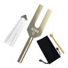 Heizi Tuning Fork Crystal Tuner 4096Hz Crystal Set Healing Storage Bag Included (silver)