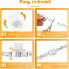 5-24V Voltage LED Strip Extension Connector 10mm Width LED Strip Cable  Corner Connections