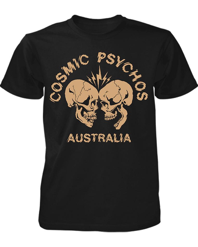 Cosmic Psychos band rock black T-shirt short sleeve S- Unisex