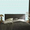 White and celadon striped wallpaper for living room and bedroom 50x1000
