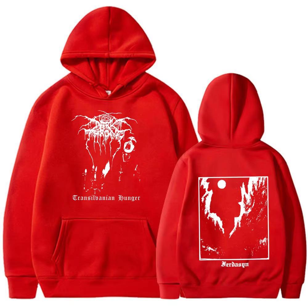 Black Metal Band Darkthrone Transilvanian Hunger Unisex Gothic Dark Style Pullover Long Sleeve Hoodie