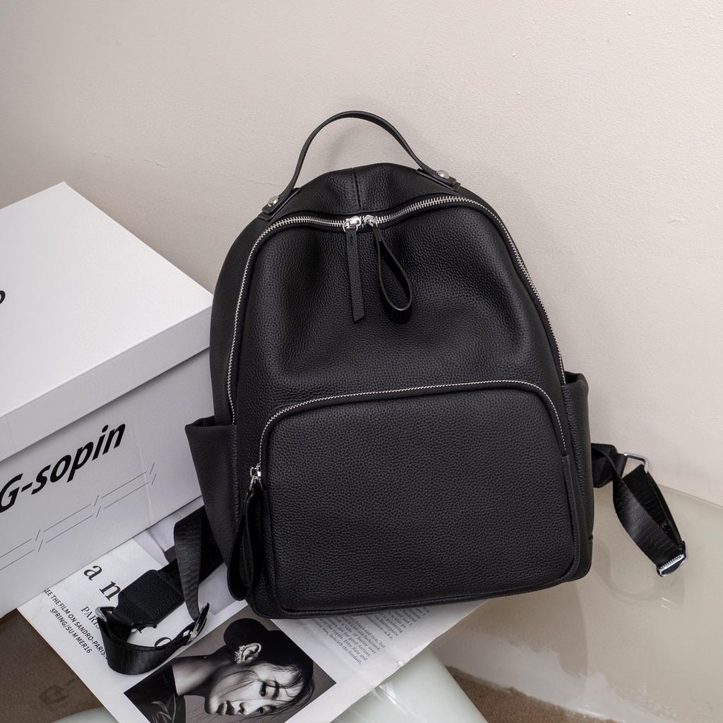 Top Layer Leather Backpack Female Backpack Isn Bookish Schoolbag Travel Backpack Computer Bag Female