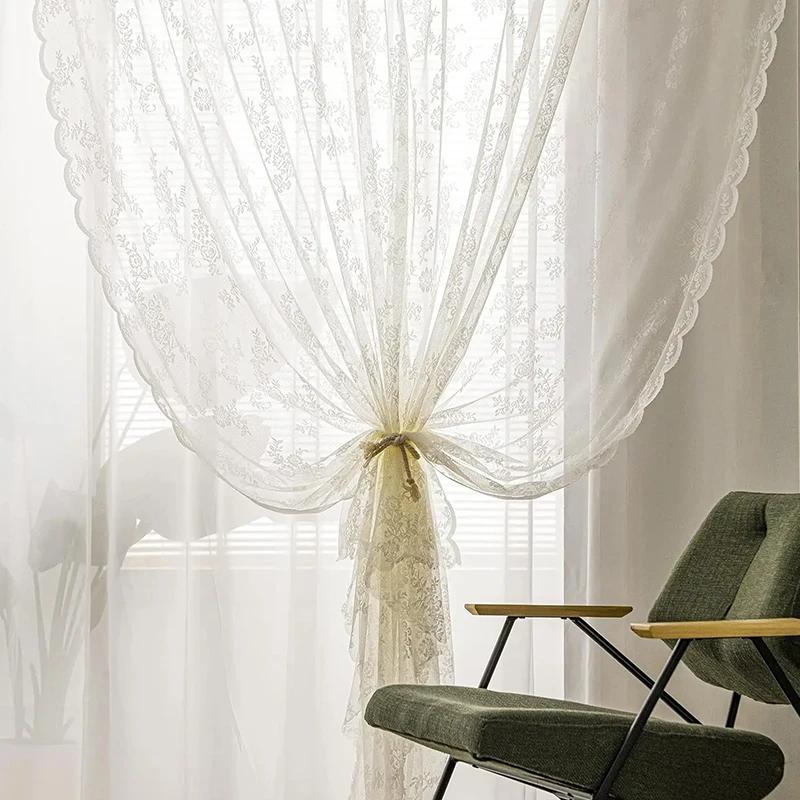 2 шт. Белая кружевная занавеска для окна, москитная сетка, занавеска от мух для ванной комнаты, наружная дверь, занавеска для балкона, экран для уединения, павильоны