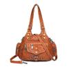 Vintage Fashion Versatile Handheld Big Bag Handheld Bag Single Shoulder Oblique Straddle Women's Bag Washable Mom's Bag