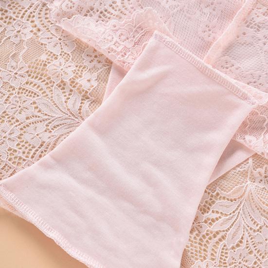 Женские трусы со средней посадкой больших размеров, хлопковые прозрачные трусики с вышивкой и вышивкой, тонкие трусики с подтяжкой бедер